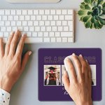 Personalised Retro Photo Collage Congrats Non-slip Mouse Pad with Name and Class of 2026 Graduation Gift for Graduates