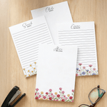 Gepersonaliseerd Geboorte Bloemen Kladblok met Naam Papierwaren Lerarendag Verjaardagscadeau voor Familie Vriend Boekliefhebber