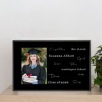 Personalized Congratulation Graduation Photo Frame with Photo and Name Class of 2026 Graduation Gift for Graduate