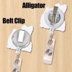 Personalizada Foto Diseño Retráctil Acrílico ID Card Badge Reel con Nombre Apreciación Cumpleaños Regalo para Enfermera Doctor Personal Médico