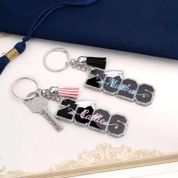 Class of Graduation Tassel Keychain