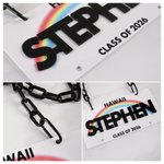 Personalized License Plate Lei with Text and Chain Graduation Lei Daily Use Decoration Accessory Graduation Gift for High School College Graduates