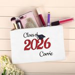 Gepersonaliseerde Bachelor Cap Naam Make-up tas Klasse van 2026 afstuderen Gift