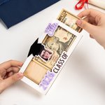 Gepersonaliseerd afstudeercapje met foto Houten Geldhouder met Naam en Jaar Klas van 2026 Afstudeercadeau voor afgestudeerden