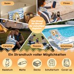 Personalisiertes Strandtuch in Übergröße mit Tigermuster und Cartoon-Figur Sommerausflug Poolparty Geschenk für Damen oder Freunde