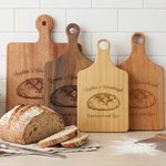 Personalised Exquisite Sourdough Cutting Board with Paddle Handle and Name Birthday Housewarming Mother's Day Gift for Bakers Sourdough Enthusiasts