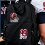 Personalised Exquisite Football Helmet Number Embroidery Patch with Name and Number Daily Game Team Gift for Football Players Lovers Fans