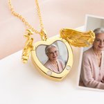 Personalizada delicada Angel Wings Corazón Foto Urna Collar para cenizas con texto grabado Cremación Joyería Memorial Regalo para las mujeres