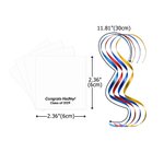 Personalisierte Diplom-Design Graduierung Satz von 20 Bonbonpapier mit Text und Schleife Graduierung Party Favors Geschenk für Absolventen