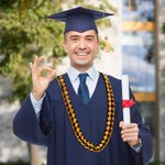 Ruban d'honneur personnalisé Lei Cadeau de remise des diplômes