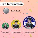 Personalisierte Klasse von 2026 Foto Pin Button Abzeichen mit Jahr und Text Set von 5 Graduierung Geschenk für Absolventen