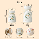 Vase en céramique personnalisé avec nom, texte, date, anniversaire, cadeau de mariage pour un couple de jeunes mariés.