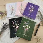 Personnalisé Vintage Elegant Wildflower Bouquet A5 Journal Notebook with Name Birthday Mother's Day Gift for Woman Family Friends