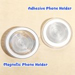 Personalized Cute Pet Photo Acrylic Phone Grip with Expanding Kickstand and Name Daily Use Birthday Gift for Pet Lovers