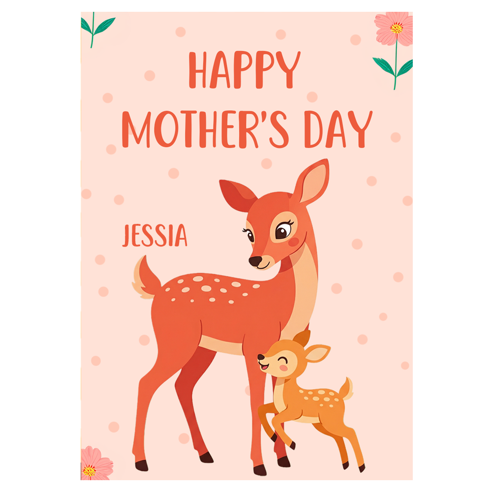 Cute Deer Mother’s Day Ecard