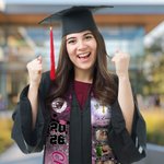 Personalized Colorful Photo Collage In Loving Memory Graduation Stole with Name Class of 2026 Graduation Gift for Graduates