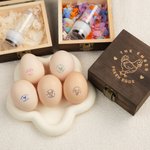 Gallina personalizzata Silhouette Uovo Timbro sicuro con nome Inchiostro alimentare e scatola Regalo di compleanno per famiglia allevatore agricoltore