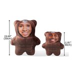 Personalised Funny Face Photo Design Muscle Bear Plush Toy Pillow Home Decor Anniversary Gift for Couple Friend