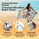 Telo mare a tema animali marini personalizzato con nome - Regalo di compleanno per amici e famiglia