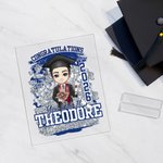 Personalised Congratulations You Did It Cartoon Character Acrylic Plaque with Name and Year School Graduation Keepsake Birthday Gift for Graduates