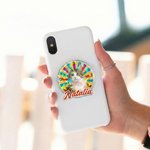 Personalized Cute Pet Photo Acrylic Phone Grip with Expanding Kickstand and Name Daily Use Birthday Gift for Pet Lovers