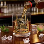 Personalisierte LKW-Muster 10 oz Whiskey Glas mit Namen tägliches Trinken Geburtstagsgeschenk für LKW-Fahrer Ehemann