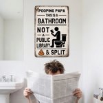 Personnalisé Funny This Is A Bathroom Not An Internet Cafe Vintage Metal Sign Farmhouse Washroom Wall art Decor Housewarming Gift for Him Husband Dad