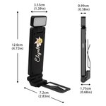 Personalisierte Geburt Blume Wiederaufladbare LED Buch Licht Clip mit Namen Lesen Zubehör Geburtstag Muttertag Geschenk für Bookworm Student