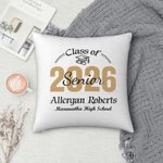 Personalizada Clase de 2026 Senior Orgullo de Graduación Funda de Almohada de Graduación Ceremonia de Regalo para Amigos Adolescentes