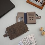 Portefeuille personnalisé avec photo initiale et nom gravés - Porte-billet triple-pli en cuir PU - Cadeau d'anniversaire fête des Pères pour hommes