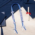 Spersonalizowana, wielokolorowa, brokatowa wstążka z imieniem i nazwiskiem Class of 2026 Graduation Ribbon Lei Akcesoria dla Absolwentów Prezent dla Seniora
