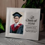 Personalised Class of 2026 Graduate Photo Frame with Graduation Message Graduation Keepsake Gift for Graduates Friends Daughter Son