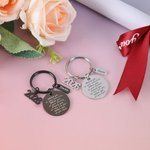 Personalised Behind You All Your Memories Keychain with Name and Year Charm Graduation Back to School Congratulation Gift for Graduates
