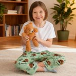 Personligt tassavtryck morot husdjur foto mjuk hudvänlig pyjamasbyxor med namn födelsedagspresent för familj vänner husdjursälskare