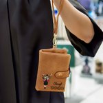 Portefeuille en cuir PU avec nom et année Cadeau de fin d'études pour les femmes diplômées