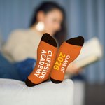 Personalized Class of 2026 Soft Multicolor Crew Socks with Year and Name Celebration Graduation Gift for Graduates Classmates