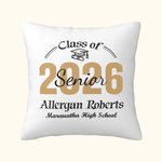 Personalizada Clase de 2026 Senior Orgullo de Graduación Funda de Almohada de Graduación Ceremonia de Regalo para Amigos Adolescentes