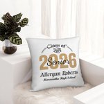 Personalizada Clase de 2026 Senior Orgullo de Graduación Funda de Almohada de Graduación Ceremonia de Regalo para Amigos Adolescentes