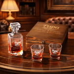 Personalisierte Opa etabliert Whiskey Decante mit Datum und Titel Vatertag Geburtstag Geschenk für Barkeeper Whiskey-Liebhaber
