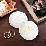 Gorro de Graduación Personalizado Plato de Cerámica con Nombre y Texto Clase de 2026 Regalo de Graduación para Mujeres Graduadas