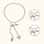 Personlig Congrats Graduation Cap Bolo Birthstone Justerbart armbånd med gravert år og dusker Diploma Class of 2026 Gave til nyutdannede