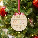 Personalized I Did It Educational Milestone Ornament with Engraved Grade and Year Cherished Graduation Gift for Kids