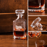 Personalisierte Opa etabliert Whiskey Decante mit Datum und Titel Vatertag Geburtstag Geschenk für Barkeeper Whiskey-Liebhaber