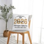 Personalizada Clase de 2026 Senior Orgullo de Graduación Funda de Almohada de Graduación Ceremonia de Regalo para Amigos Adolescentes