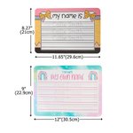 Personalised Rainbow Tractor Acrylic Handwriting Name Tracing Board with A Dry-erase Pen Home Learning Teaching Tool Birthday Gift for Boys Girls