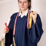 Personalisierte zweifarbige Band geflochtene Lei mit Namen und Holzperlen Klasse von 2026 Graduierung Party Dekoration Geschenk für Absolventen