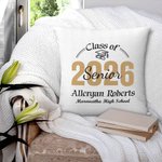Personalizada Clase de 2026 Senior Orgullo de Graduación Funda de Almohada de Graduación Ceremonia de Regalo para Amigos Adolescentes