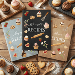 Personalized Recipes Cake A5 A6 PU Leather Notebook with Name Daily Use Birthday Gift for Baker Baking Enthusiast