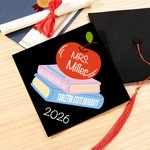 Cadeau de fin d'études pour les enseignants Diplômés Décoration de chapeau de fin d'études avec diplôme et année