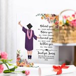 Personalizzato Tutti i tuoi sogni intorno a te Fiore placca acrilica decorazione casa Classe di 2026 regalo di laurea